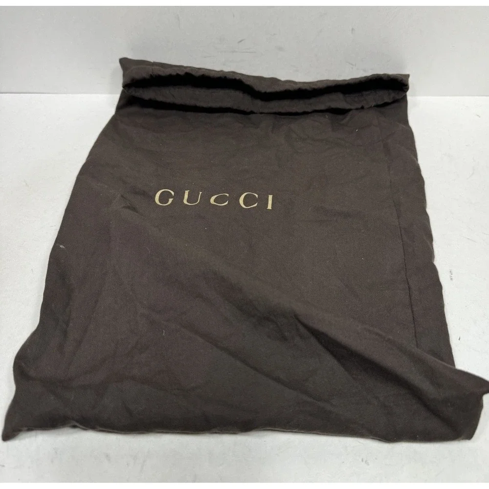 Gucci Bamboo Tassel Loafer Black‎ Leather Driver Men's Size 9 US / 8 UK G Shoes